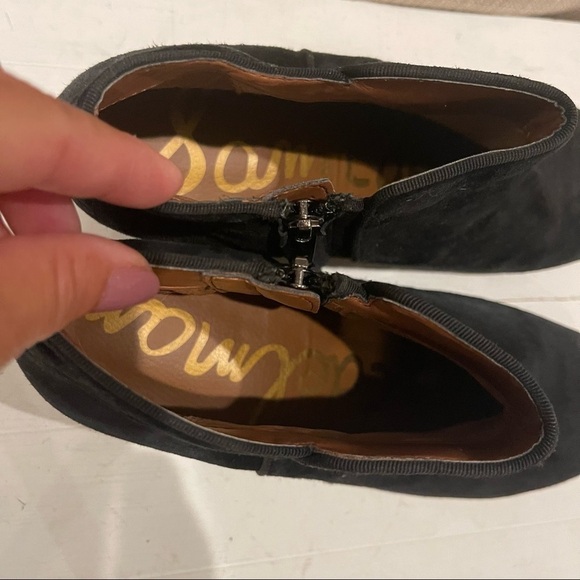 Sam Edelman PETTY ANKLE BOOTIE Black Suede Size 7.5 - Picture 6 of 12